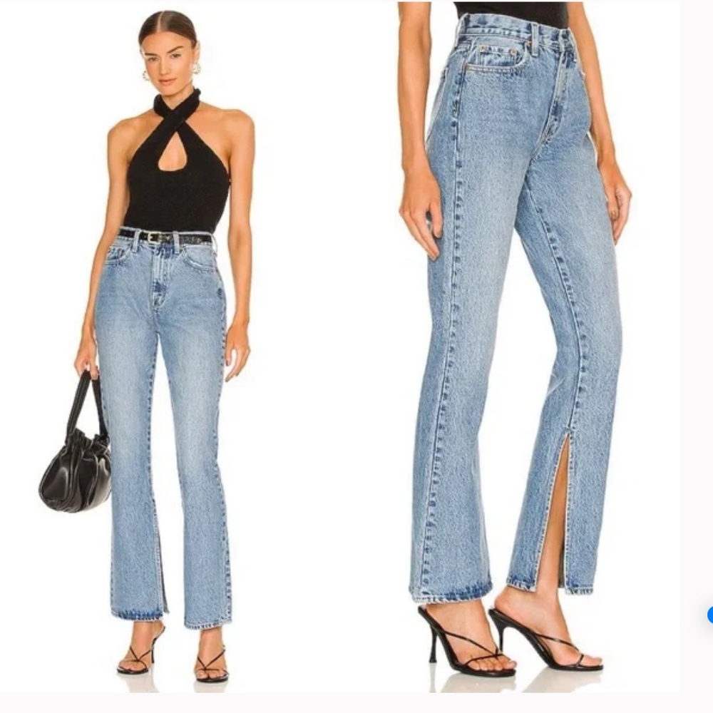 Pistola Alexa High Rise Slim Flare Jeans with Slit